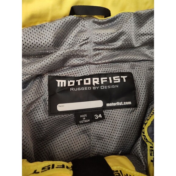 Motorfist Men's Ranger Gray/Blue Yellow Pant 34 - Picture 4 of 6